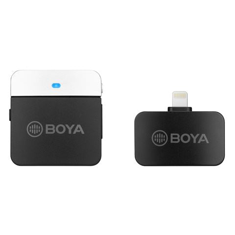 Boya 2.4 GHz Dasspeld Microfoon Draadloos BY-M1LV-D voor iOS