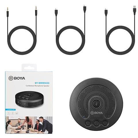 Boya Microfoon + Speaker BY-BMM400 voor PC en Smartphone