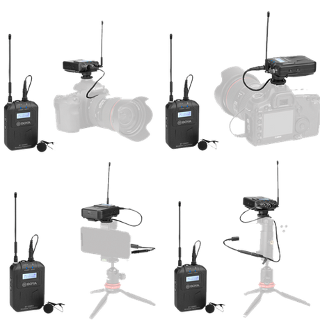 Boya UHF Duo Lavalier Microfoon Draadloos BY-WM6S