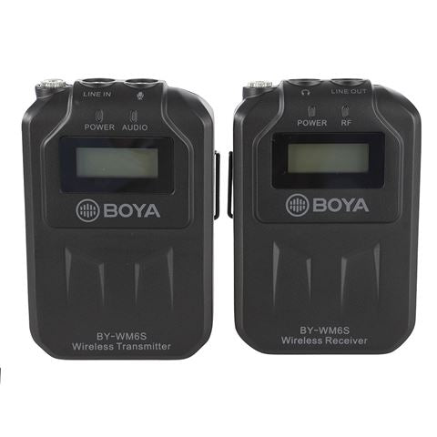 Boya UHF Duo Lavalier Microfoon Draadloos BY-WM6S