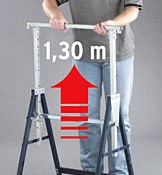 Brennenstuhl werkbok werkbok in hoogte verstelbaar. 1 - pack zilver