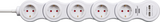 Brennenstuhl vario power stekkerdoos met usb 5-voudig wit, 1,4m h05vv-f 3g1,5 - 1155350210