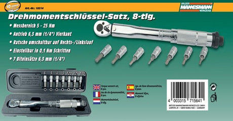 Brüder mannesmann momentsleutel 5-25 nm 1 4 (hobby) - 18314