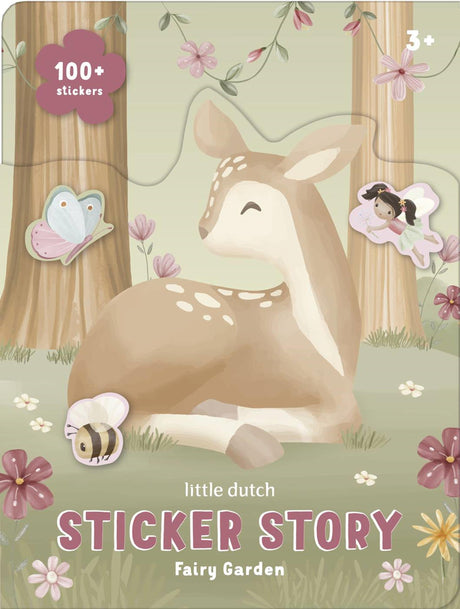 Little dutch sticker story boek fairy garden, 2 scenes