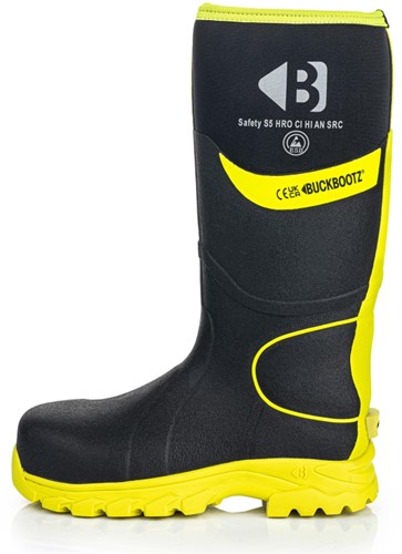 Buckbootz werklaars bbz8000 s5 zwart geel | zwart geel | maat 41 - 00.176.111.41