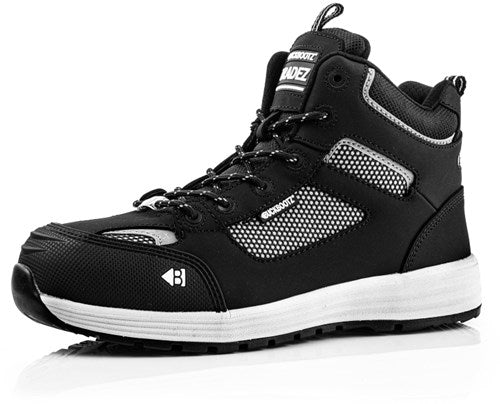 Buckbootz werkschoen largobay sneaker mid baz s1p esd zwart | zwart | maat 46 - 00.176.063.46