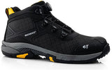 Buckbootz werkschoen tradez wheelz mid s1ps boa | zwart | maat 45 - 5055138026915