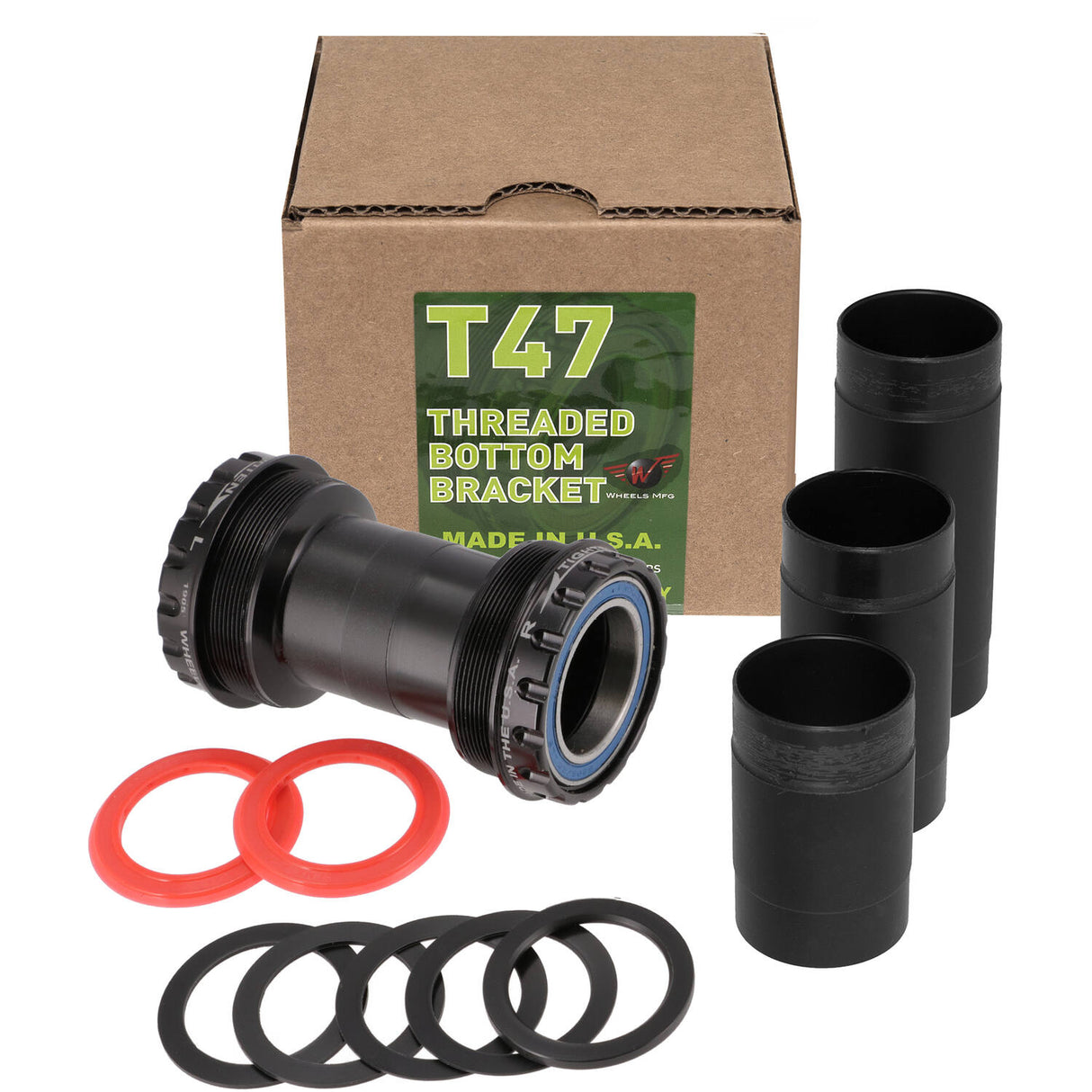 Wheels manufacturing wheels mfg - trapas t47 outboard sram dub abec 3 zwart