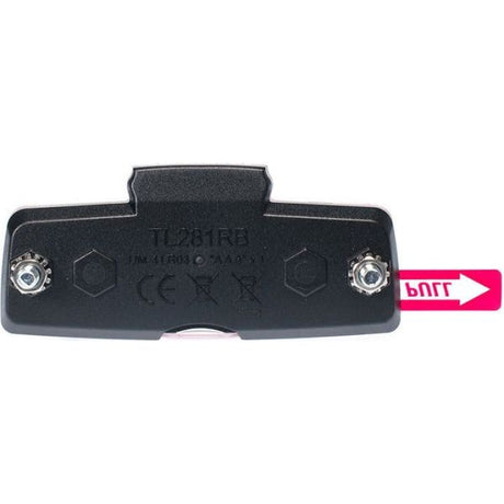 achterlicht Block led batterij bagagedrager rood