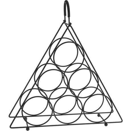 Home styling wijnrek metaal voor 6 flessen 41x11x37,5cm