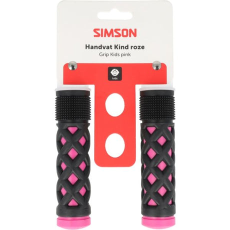 Simson handvatset kinder roze zwart