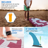 Abi capital sports sup board lanikai cruiser 9'8 blue stripes