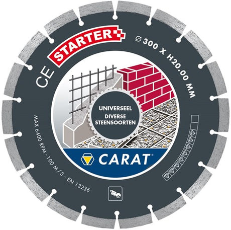 Carat diamantzaag universeel ø300x20,00mm, ce starter - ces3002000 - ces3002000