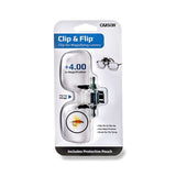 Carson loepbril 2x (+4.00 dioptrie) clip-on en flip-up