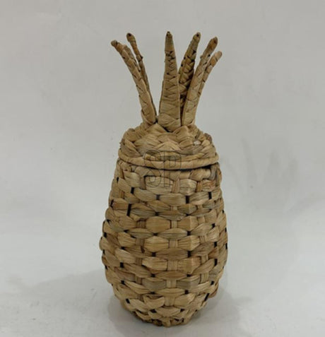 Cosydecor ananas mand riet rotan 30cm opberg