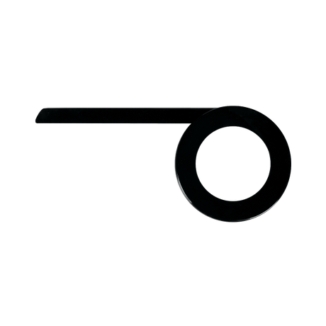 Herrmans kettingscherm slyde 38t icnl. tail piece - mat zwart