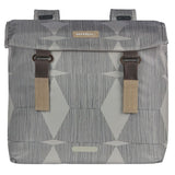 Basil Elegance dubbele fietstas, chateau taupe, gerecycled PET, Universal Bridge, 40-49L