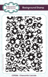 Creative expressions • chamomile cascade pre-cut rubber stamp