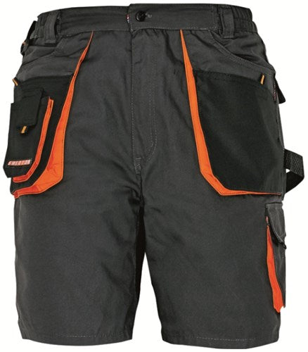 Cerva crv emerton korte werkbroek 03100003 | kleur zwart oranje | maat 52 - 00.200.001.52
