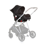 Chipolino aura autostoel met adapters 40-85 cm groep 0+ obsidian zwart