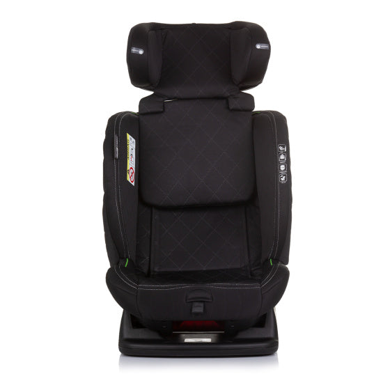 Chipolino aviato autostoel i-size 40-150 cm groep 0+, 1, 2 én 3 granite grijs zwart