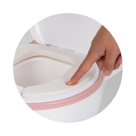 Chipolino lux educatief plaspotje met doorspoeleffect wit grijs