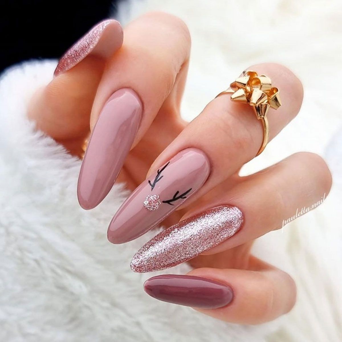 Claresa uv led gellak 5ml full glitter 4 cool pink