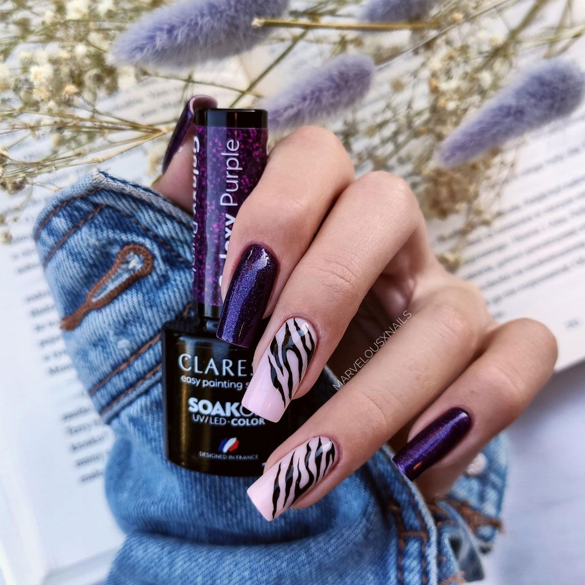 Claresa uv led gellak 5ml galaxy purple