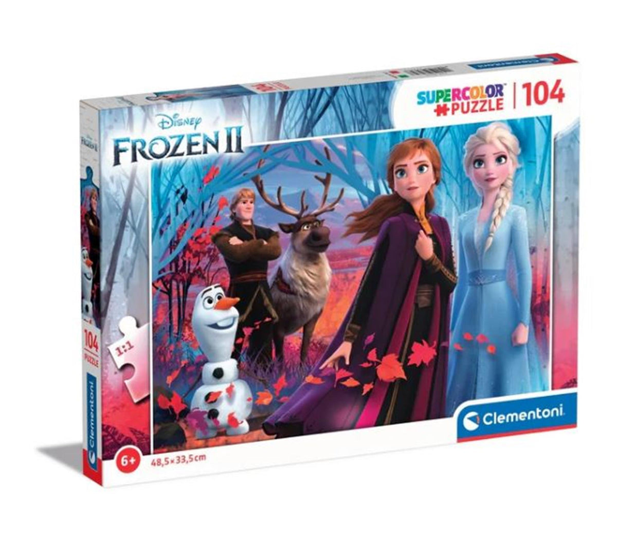 Clementoni disney puzzle license 104pcs - legpuzzel met frozen, marvel en paw patrol thema - 104 stukjes - gemaakt van karton - geschikt vanaf 12 jaar - afmetingen 34,5 x 25 x 3,5 cm - meerkleurig