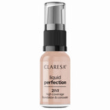 Claresa liquid perfection 2-in-1 concealer en foundation 104 nude 18gr.