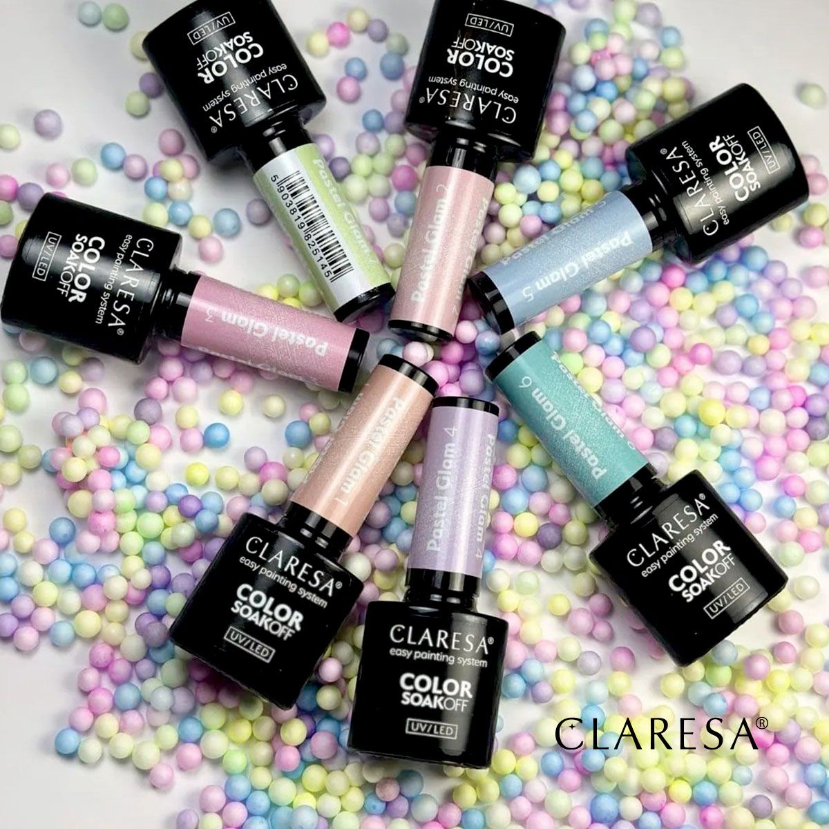 Claresa uv led gellak 5ml pastel glam 4