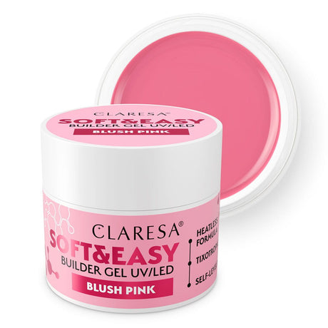 Claresa keratine soft easy builder gel blush pink 90gr.