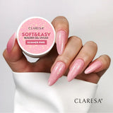 Claresa keratine soft easy builder gel glimmer pink 12gr.
