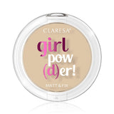 Claresa girl pow(d)er! matt fix pressed powder 02 natural beige 12gr.