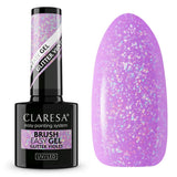 Claresa brush easy gel glitter violet 5ml