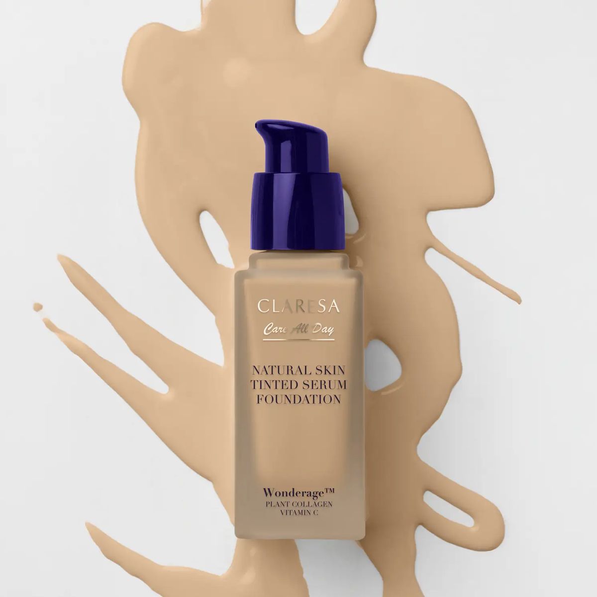 Claresa natural skin tinted serum foundation 2wo medium olive 32ml