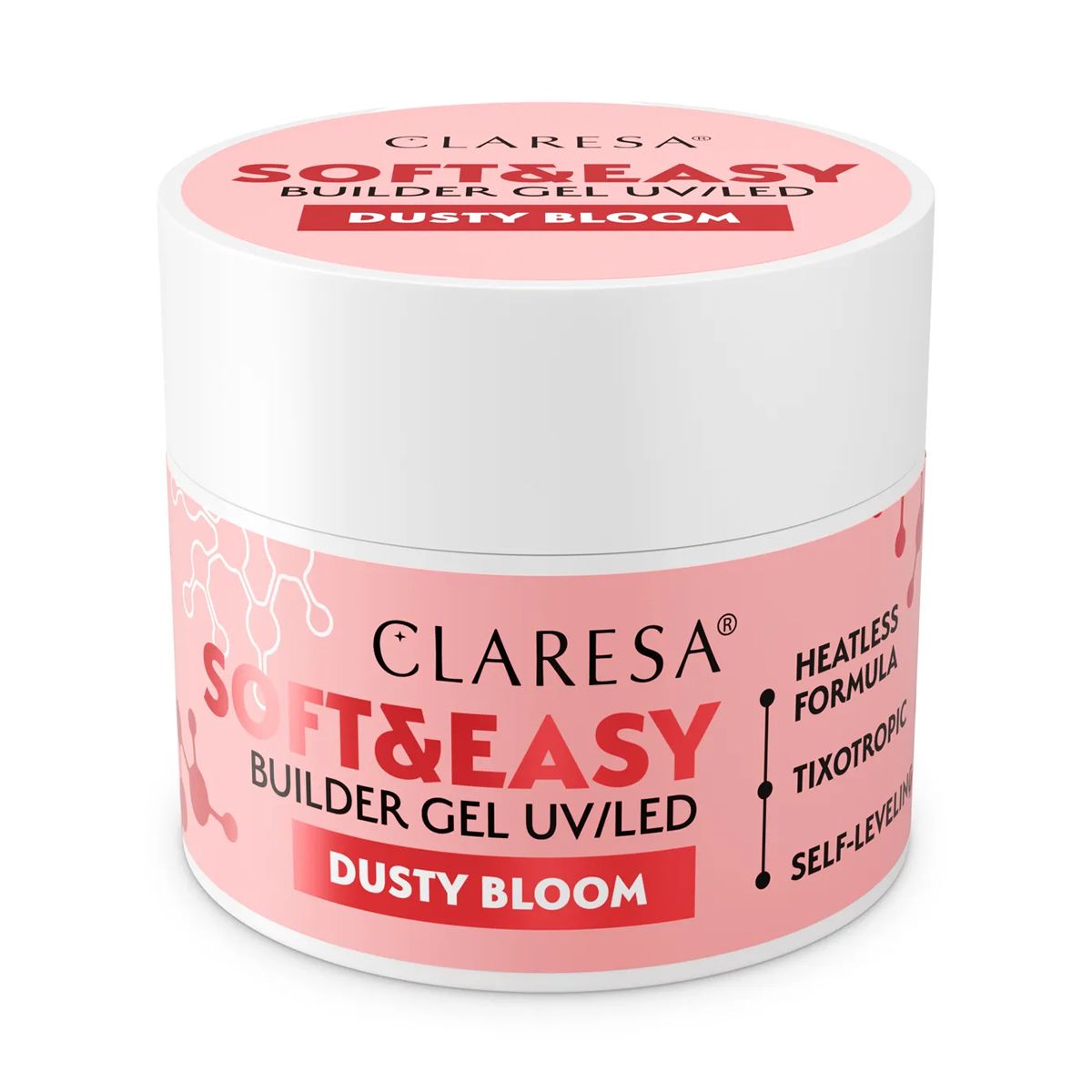 Claresa keratine soft easy builder gel dusty bloom 45gr.
