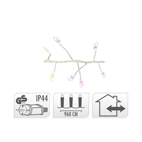Clusterdraad led multicolor 960 leds 960cm