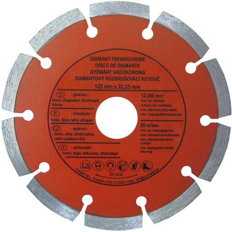 Con:p diamantslijpschijf beton 125mm - b23121