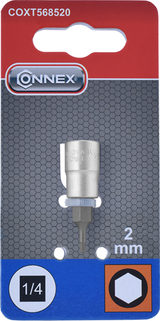 Connex 1 4 dopsleutel 6-kant 2.0mm - coxt568520