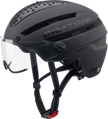 Cratoni helm commuter black matt m-l