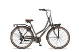 Crown berlin 28 inch 53 cm dames 7v v-brakes grijsbruin