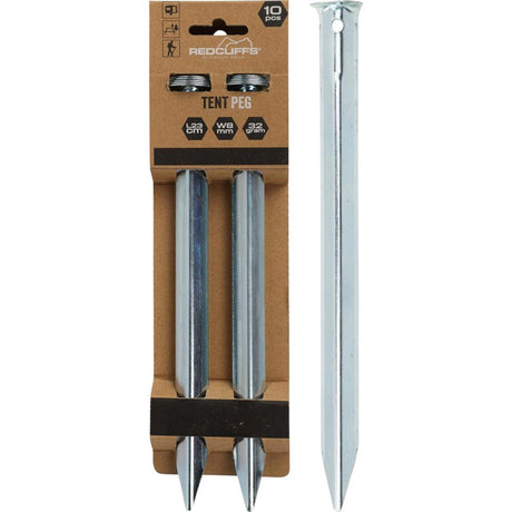 Redcliffs tentharingen ijzer set a 10 stuks