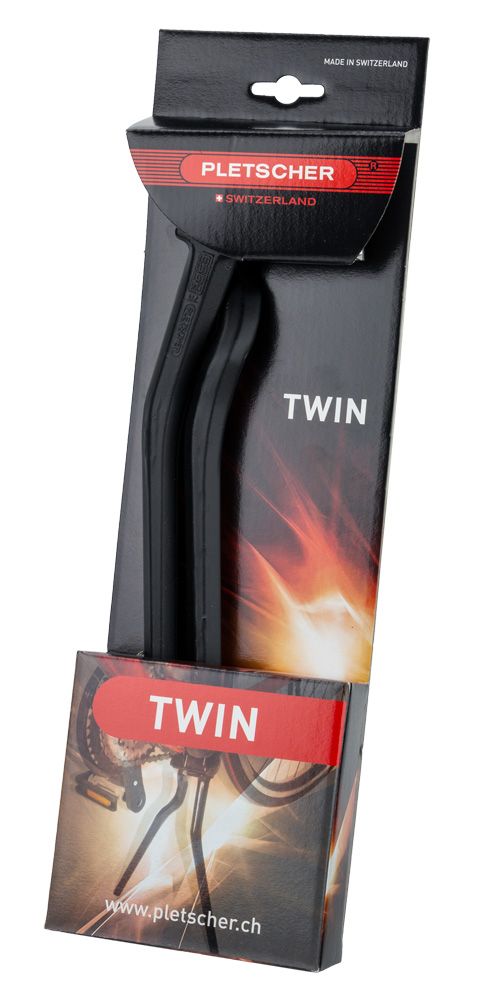 Esge Middenstandaard Twin dubbele poot 28 1.1 2 zwart