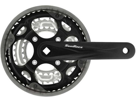 Sunrace - SunRace crankstel FCM300 -5mm 28-38-48 170mm m CG zw zi