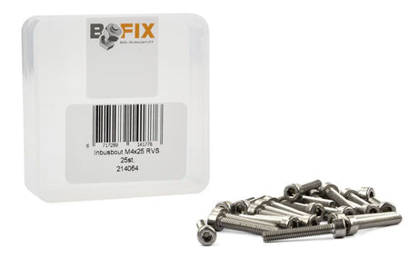 Bofix inbusbout m4x25 rvs (25st)