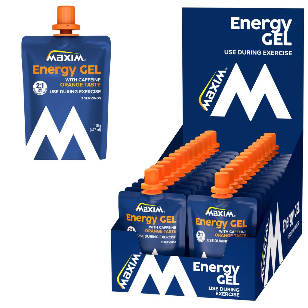 Maxim energy gel orange cafeïne