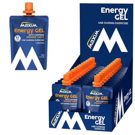 Maxim energy gel orange cafeïne
