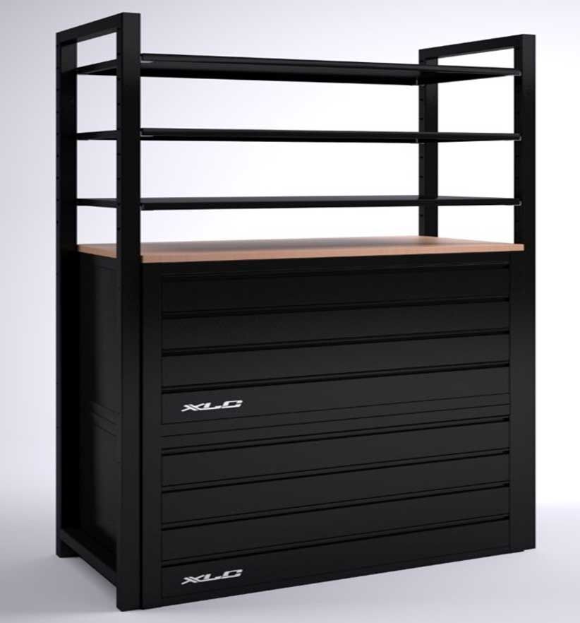 Xlc grs kast werkplaats 1250 zw ral9005 *op best*