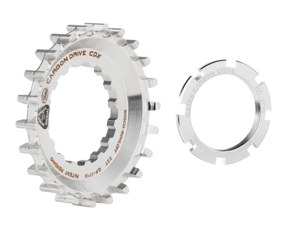 Gates tandwiel cdx 22t bosch dm met offset voor rohloff